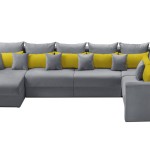 Мягкий угол «Мэдисон» П-образный левый ПБ (Серый)