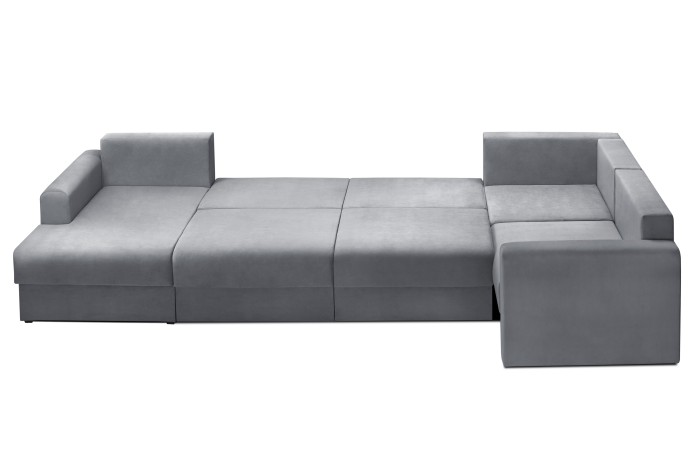 Мягкий угол «Мэдисон» П-образный левый ПБ (Серый)