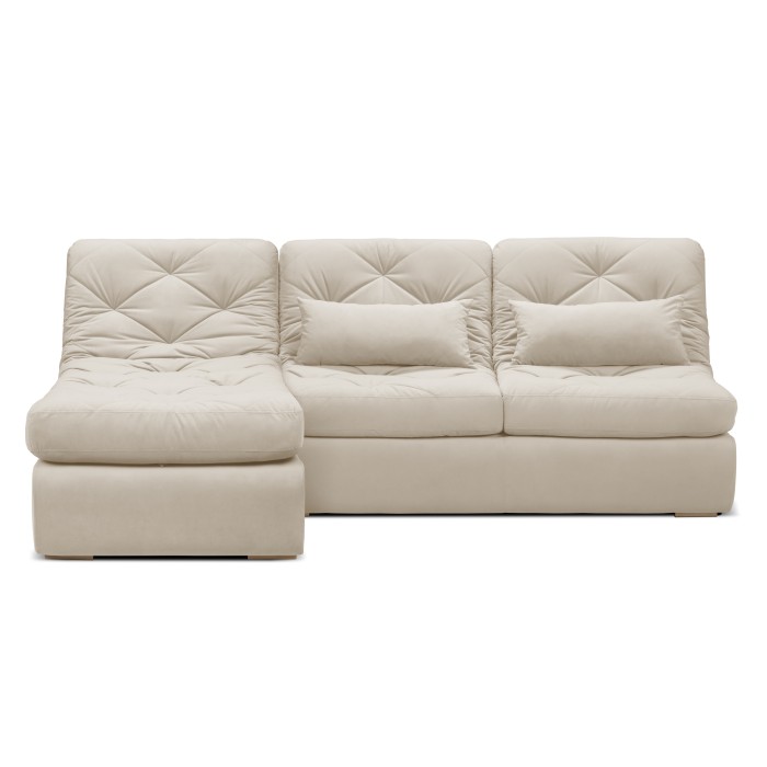 Мягкий угол «Борнео» с оттоманкой (Кремовый)
