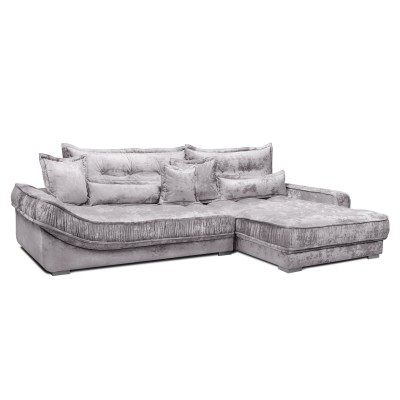 Мягкий угол «Бруно» правый (Светло-серый)