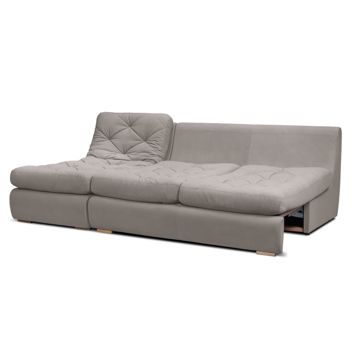 Мягкий угол «Борнео» с оттоманкой (Серый)