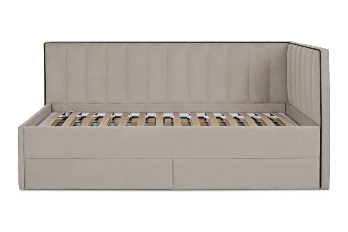 Кровать «Порше» 900×2000 (угол 7) (Кремовый)