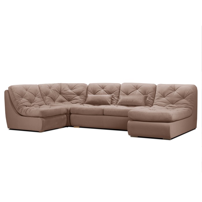 Мягкий угол «Борнео» П-образный (Какао)