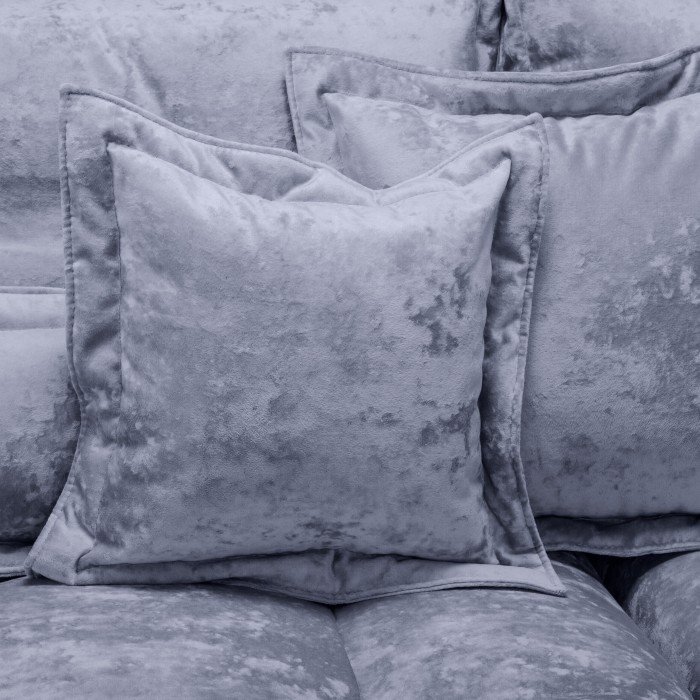 Мягкий угол «Бруно» правый (Серо-голубой)