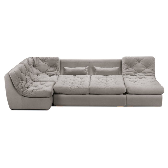 Мягкий угол «Борнео» П-образный (Серый)