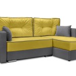 Мягкий угол «Перс» (Горчичный/Серый)