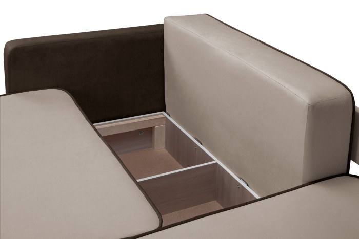 Мягкий угол «Перс» (Бежевый/Мокко)