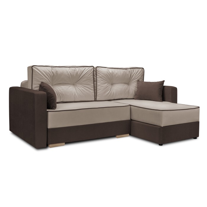 Мягкий угол «Перс» (Бежевый/Мокко)