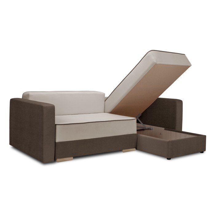 Мягкий угол «Перс» (Бежевый/Мокко)