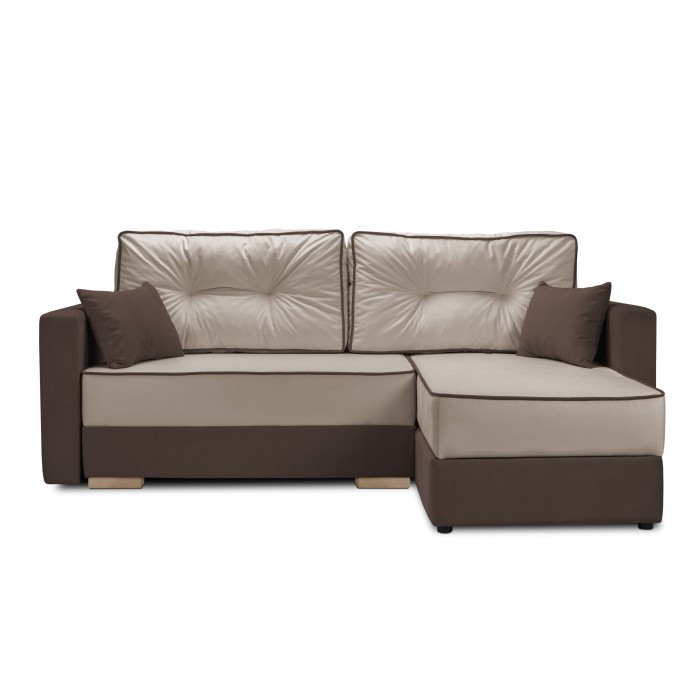 Мягкий угол «Перс» (Бежевый/Мокко)