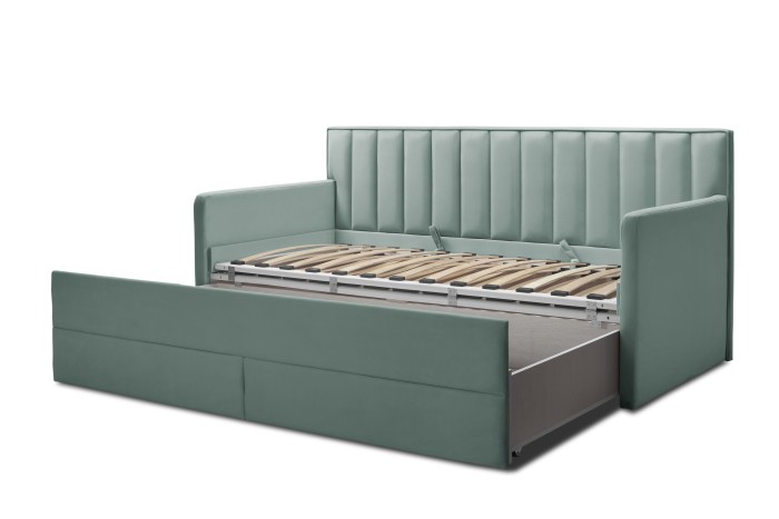 Кровать «Порше» 900×2000 с двумя боковинами (Мятный)