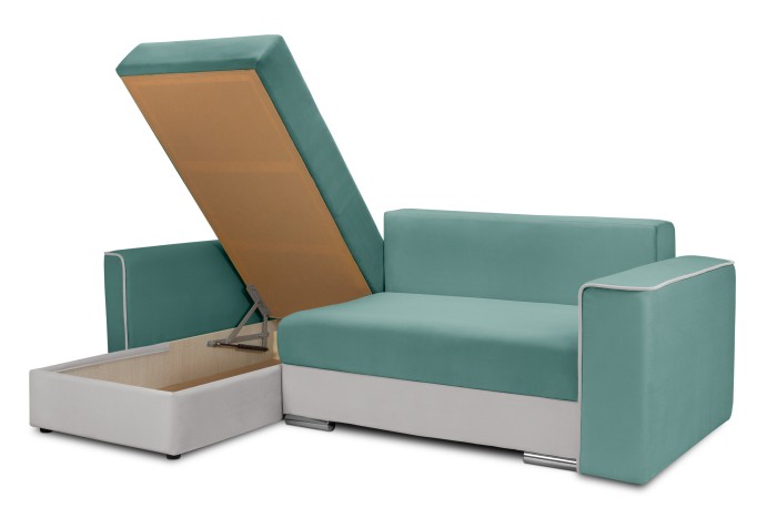 Мягкий угол «Айрон» (Аквамариновый)