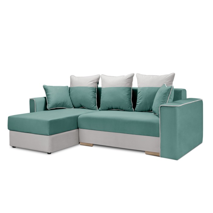 Мягкий угол «Айрон» (Аквамариновый)