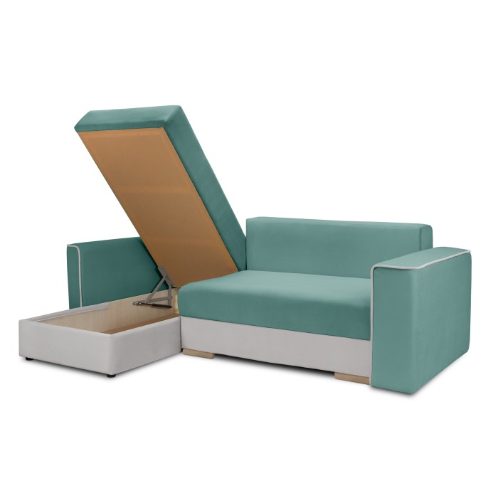 Мягкий угол «Айрон» (Аквамариновый)