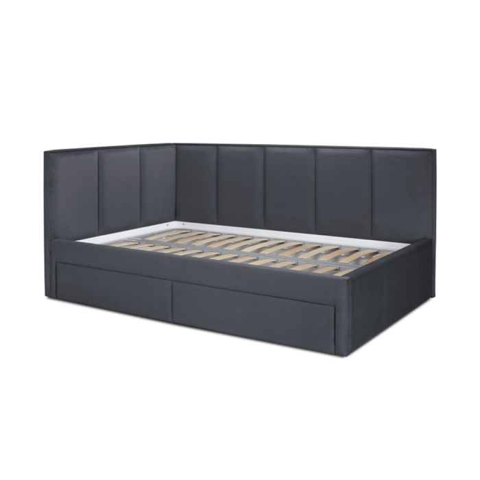 Кровать «Лайф» с ящиками (Серый)