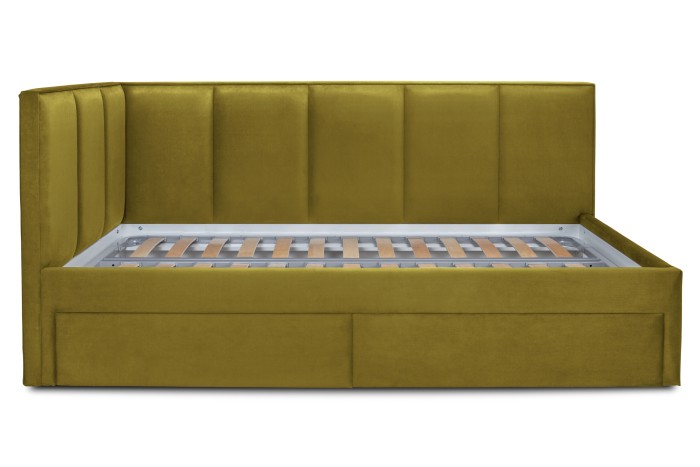 Кровать «Лайф» с ящиками (Горчичный)