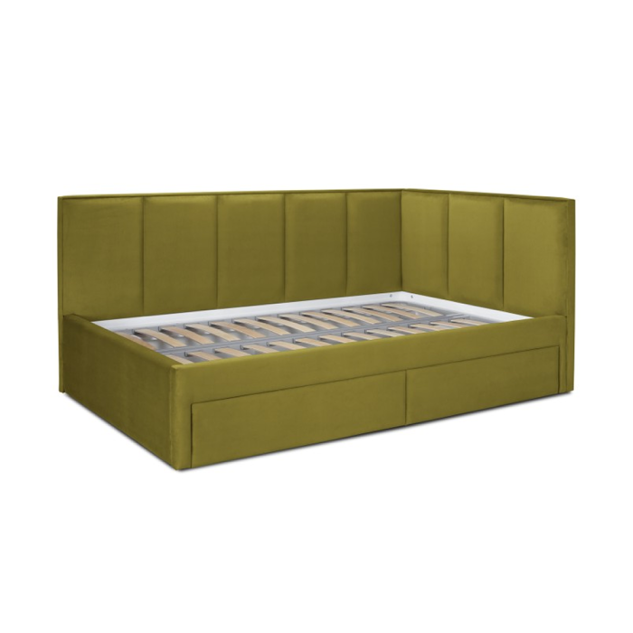 Кровать «Лайф» с ящиками (Горчичный)