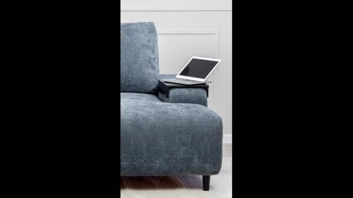 Мягкий угол «Монреаль» (Серо-голубой)