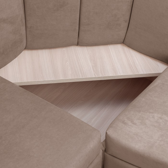 Кухонный уголок «Лео» 1260×1900 (660×580×1320) (Какао)