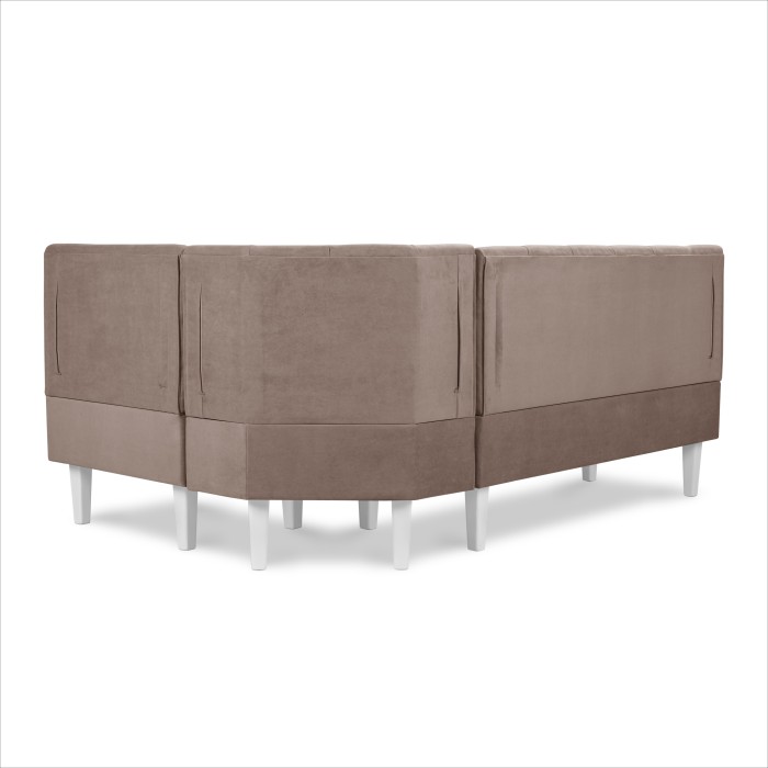 Кухонный уголок «Лео» 1260×1900 (660×580×1320) (Какао)