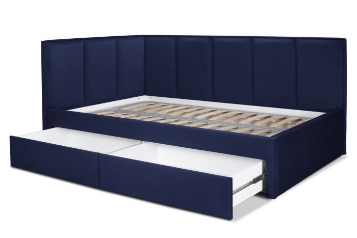 Кровать «Лайф» с ящиками (Синий)