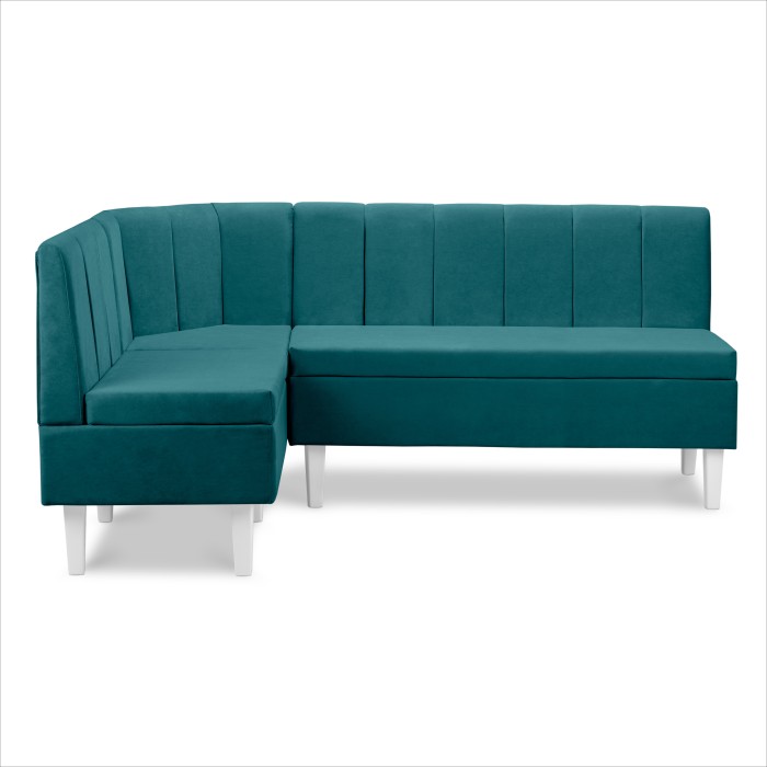 Кухонный уголок «Лео» 1260×1900 (660×580×1320) (Изумрудный)