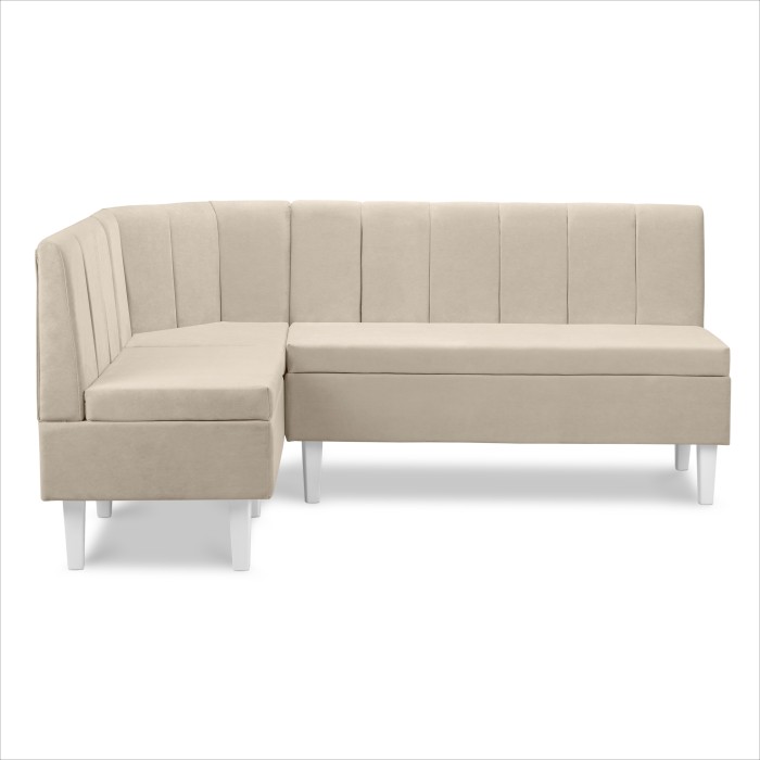 Кухонный уголок «Лео» 1260×1900 (660×580×1320) (Кремовый)