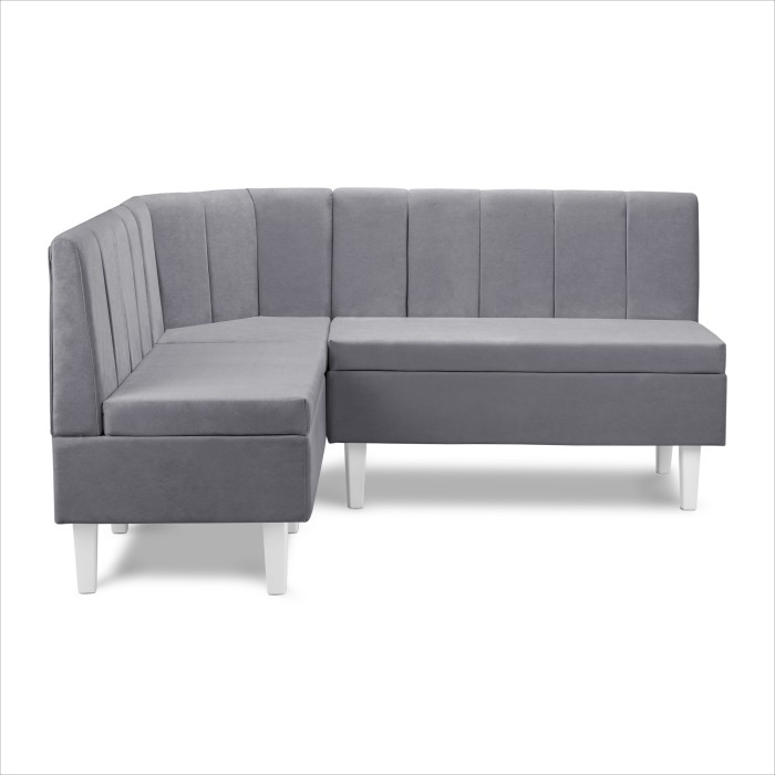 Кухонный уголок «Лео» 1480×1700 (880×580×1100) (Серый)