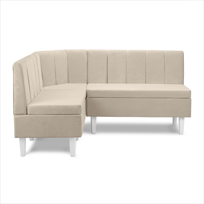 Кухонный уголок «Лео» 1480×1700 (880×580×1100) (Кремовый)