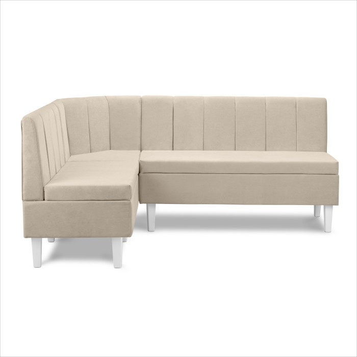 Кухонный уголок «Лео» 1480×1900 (880×580×1320) (Кремовый)