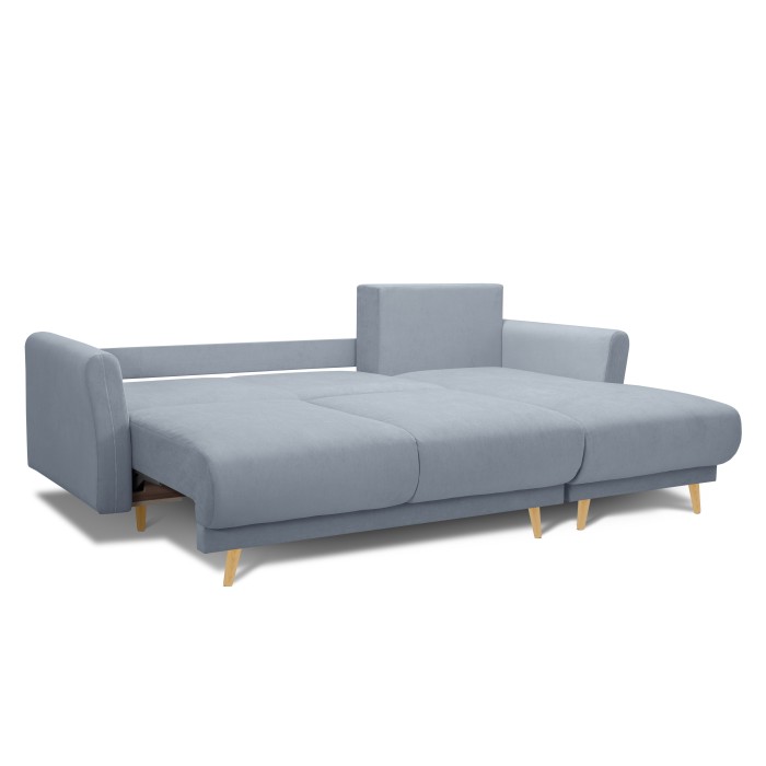 Мягкий угол «Мия» (Светло-серый)