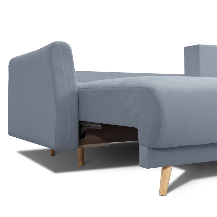 Мягкий угол «Мия» (Светло-серый)