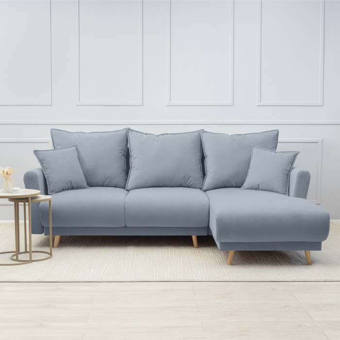 Мягкий угол «Мия» (Светло-серый)