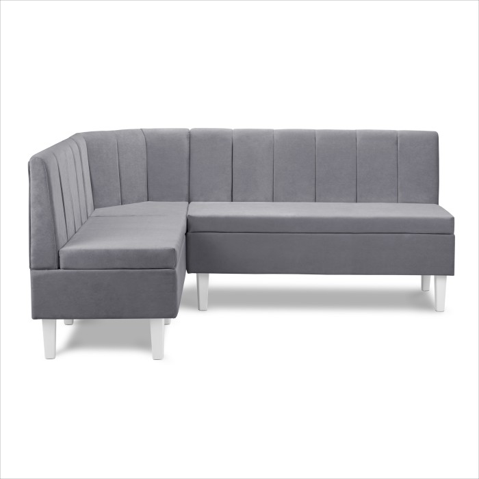 Кухонный уголок «Лео» 1480×1900 (880×580×1320) (Серый)