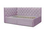 Кровать «Оливия» с ящиками (Лавандовый)