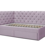 Кровать «Оливия» с ящиками (Лавандовый)