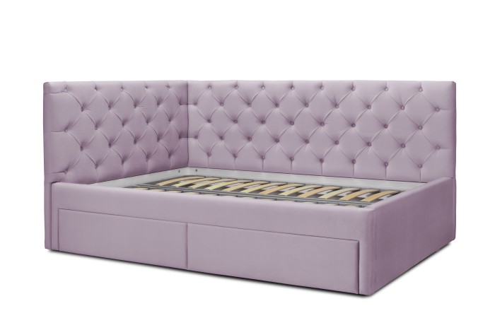 Кровать «Оливия» с ящиками (Лавандовый)