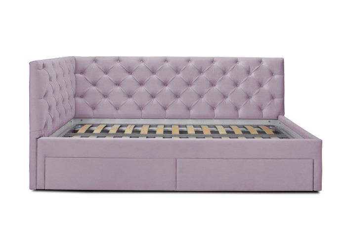 Кровать «Оливия» с ящиками (Лавандовый)