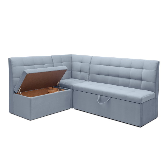 Кухонный уголок «Омега» (спальное место) (Светло-серый)