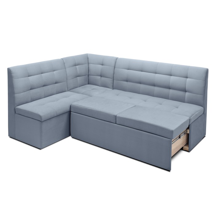 Кухонный уголок «Омега» (спальное место) (Светло-серый)