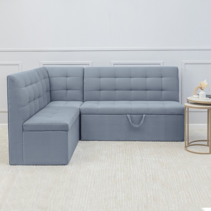 Кухонный уголок «Омега» (спальное место) (Светло-серый)