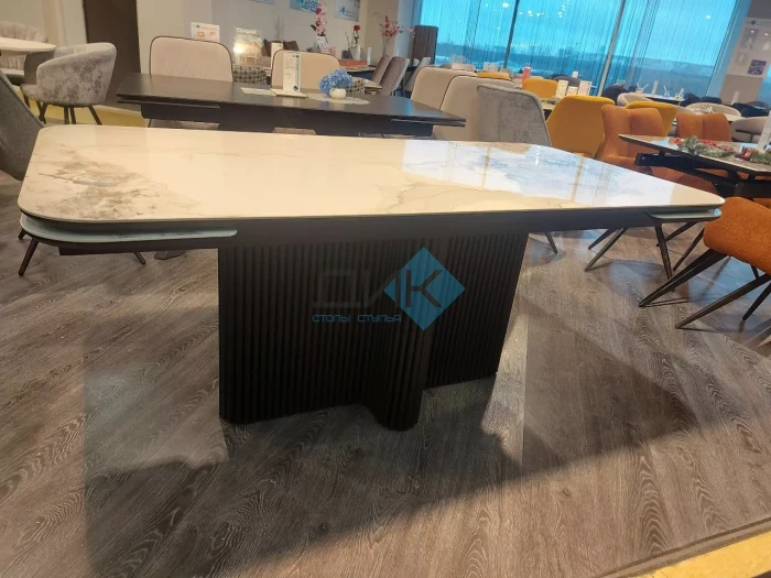 Стол DikLine SKO160, Керамика Пандора Серый глянец ()