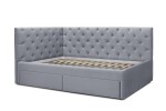 Кровать «Оливия» с ящиками (Светло-серый)
