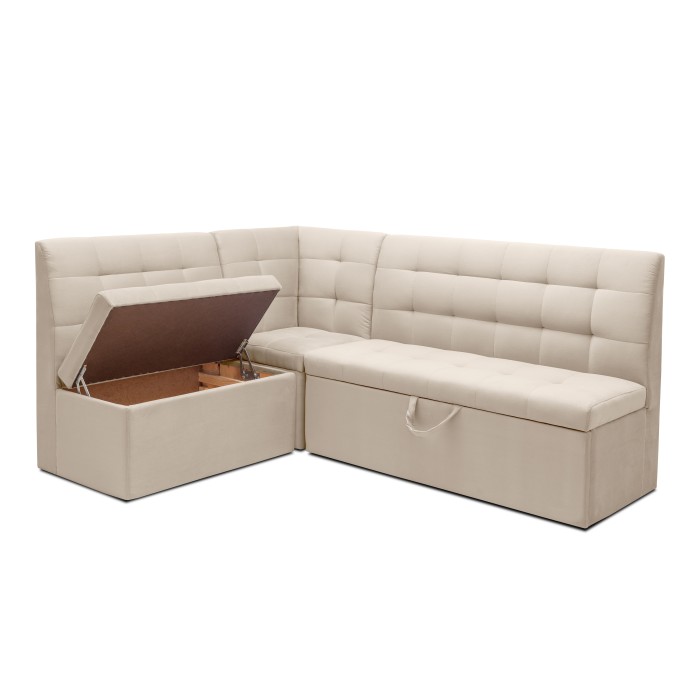 Кухонный уголок «Омега» (спальное место) (Кремовый)