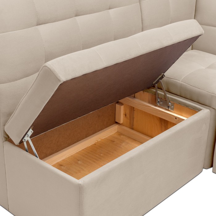 Кухонный уголок «Омега» (спальное место) (Кремовый)