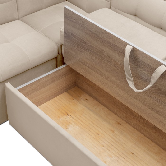 Кухонный уголок «Омега» (спальное место) (Кремовый)