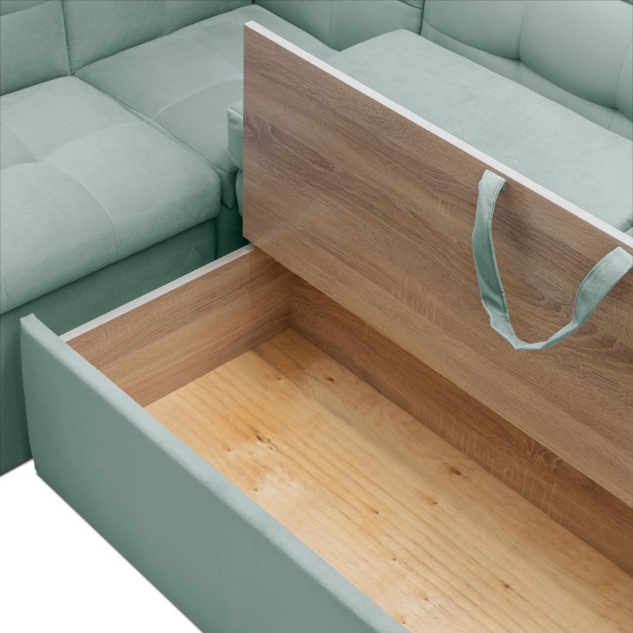 Кухонный уголок «Омега» (спальное место) (Мятный)