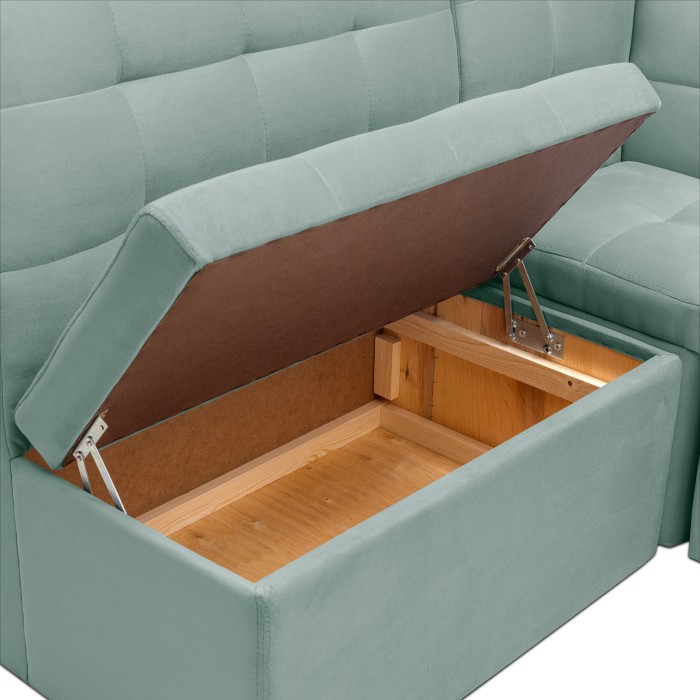 Кухонный уголок «Омега» (спальное место) (Мятный)