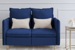 Диван-кровать «Оливер» (новые параметры) (Синий)