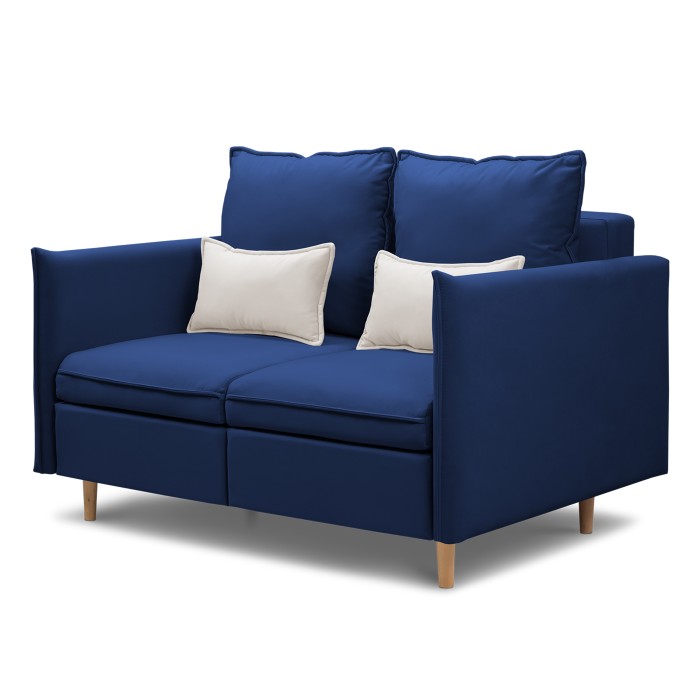 Диван-кровать «Оливер» (новые параметры) (Синий)